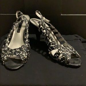 Black and White Heels